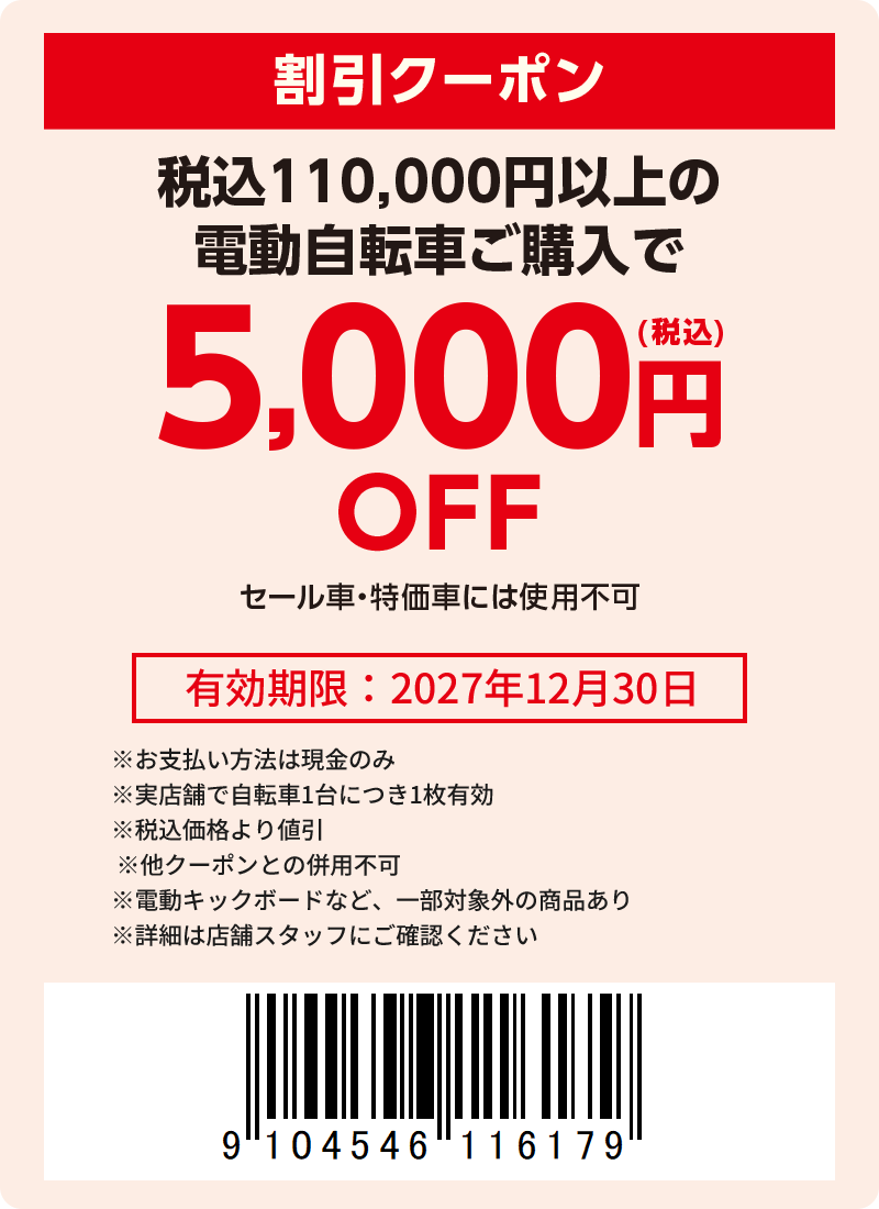 3000円(税込)引き
