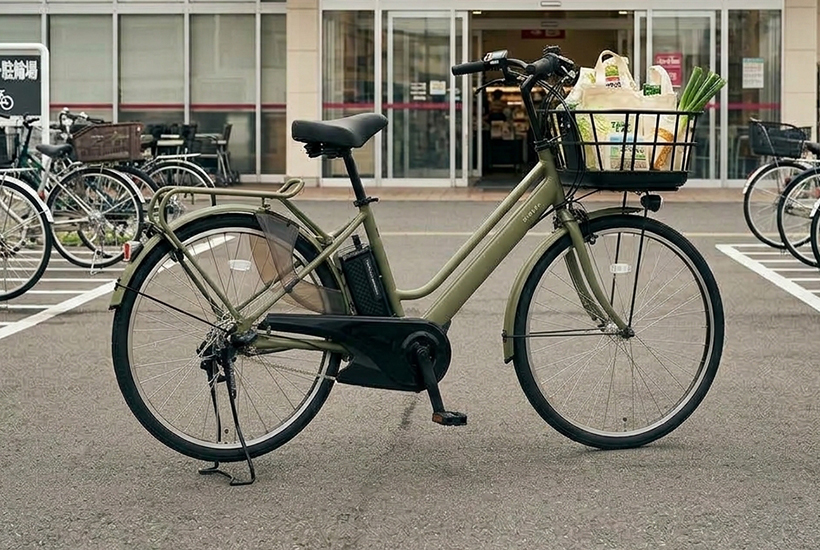 買い物用自転車 両立スタンド
