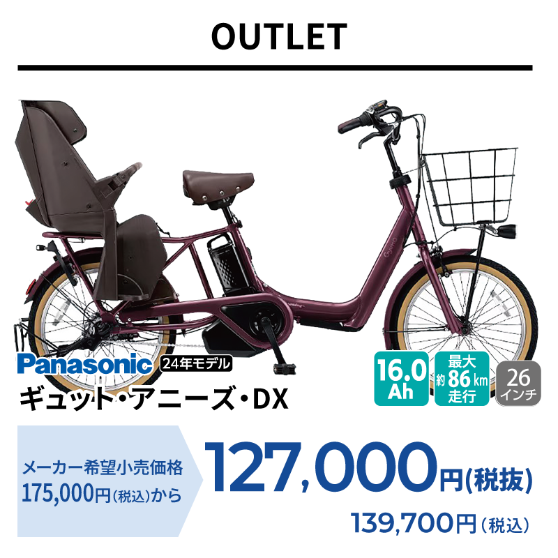 期間中いつでも Panasonic ギュット・アニーズ・DX