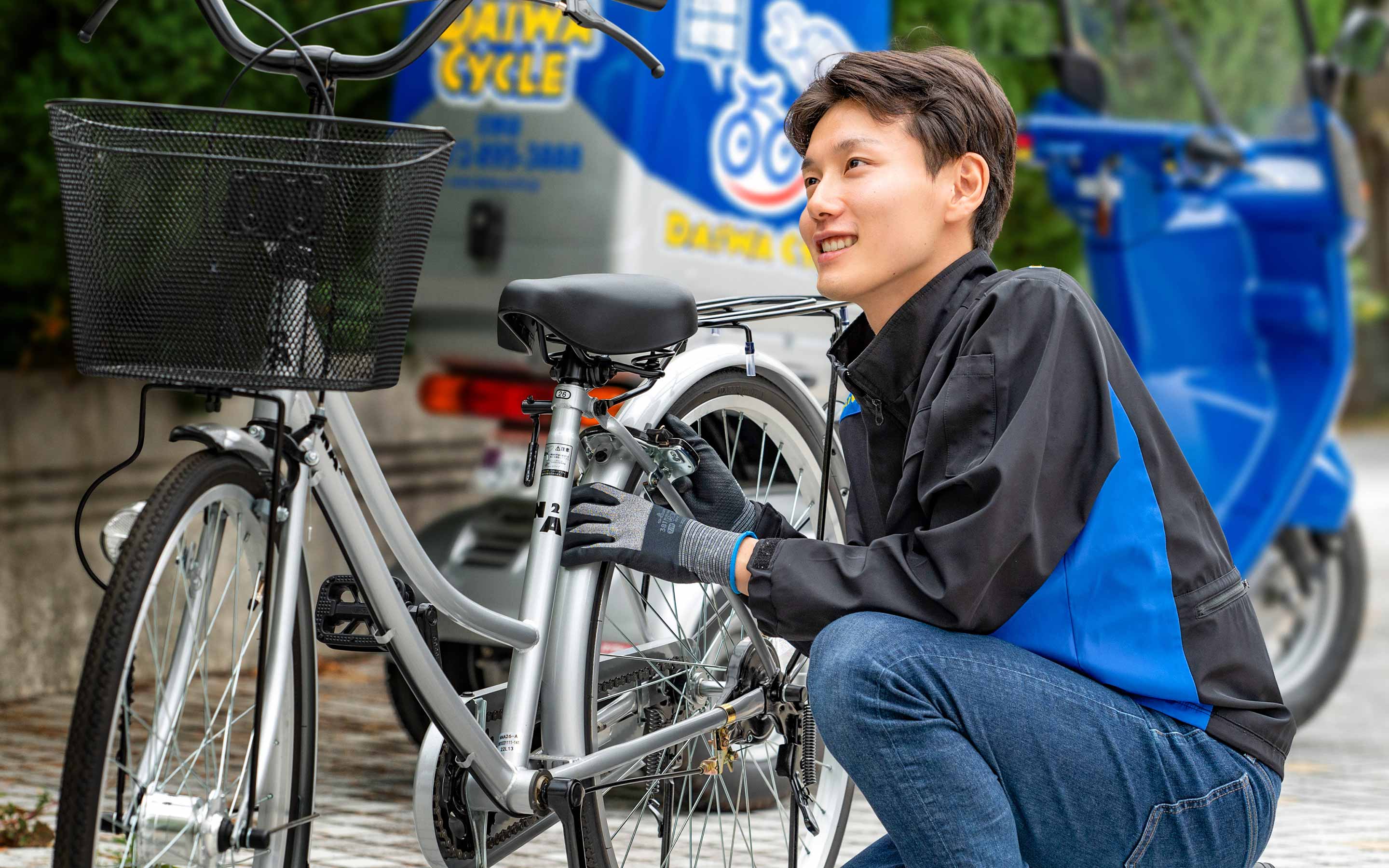 自転車に、思いやりをつめこんで