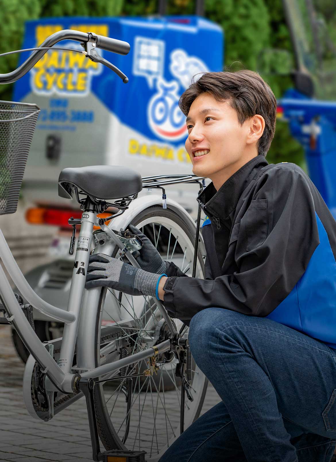 自転車に、思いやりをつめこんで